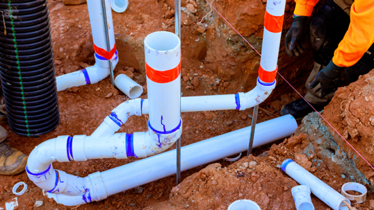 PVC pipes